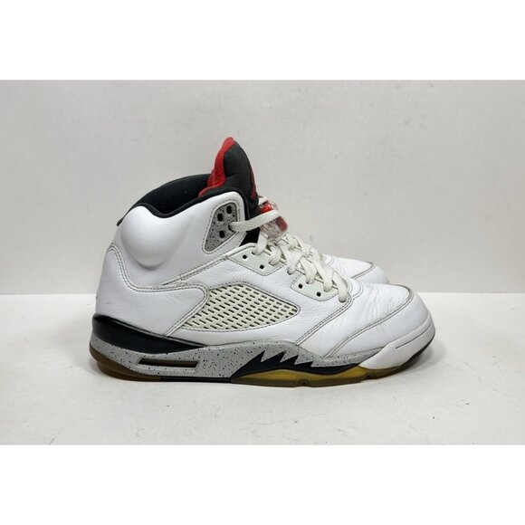 Nike Air Jordan 5 Retro White Cement 136027-104 Men’s Size 10 Leather‎ Shoes main image 8